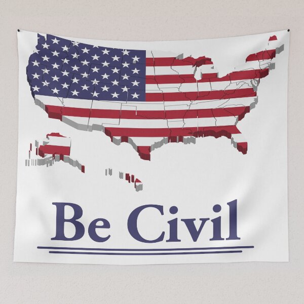 Item preview, Be Civil 2 designed and sold by WearThePositive.