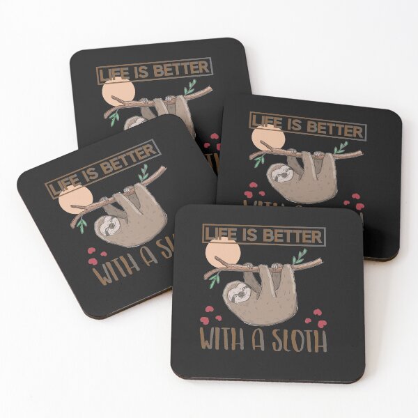 Item preview, Life is Better with a Sloth designed and sold by Mande Arts.