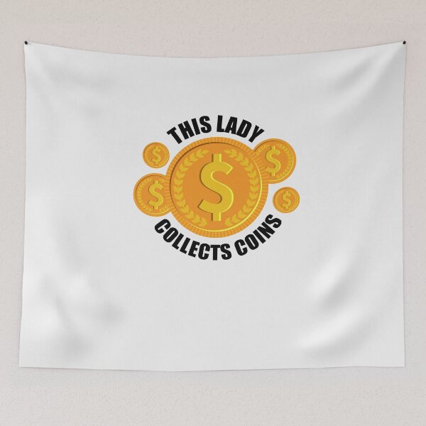 Item preview, Coin Collecting Women Gift designed and sold by ElBeDesigns.