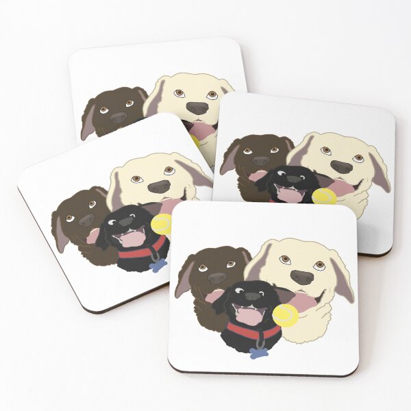 Item preview, Trio of labs designed and sold by MoonlitMadnessDesigns.