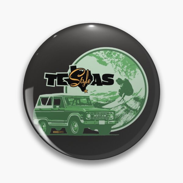 Item preview, Ford Bronco Surfer Texas-Style Surfer with Ford Bronco in greens designed and sold by DrivenBrand.