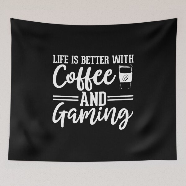Item preview, Life Is Better With Coffee And Gaming designed and sold by Funny Tee.