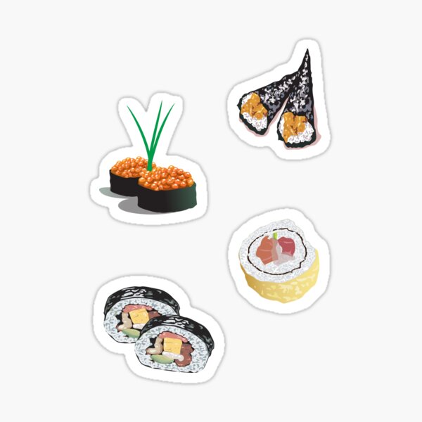 Bộ sticker sushi dễ thương này sẽ khiến bạn cảm thấy say đắm. Với các họa tiết trang trí như hình chú meow, chú cún đáng yêu và một loạt các hình ảnh sushi sinh động, bạn sẽ chắc chắn không thể quên nó.