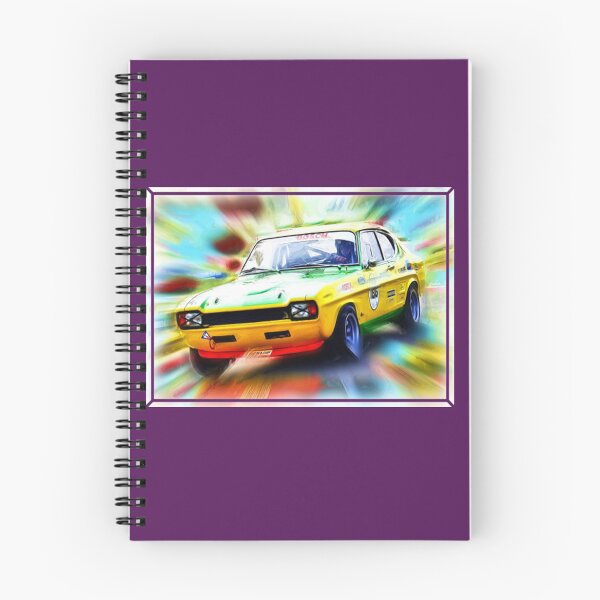 Item preview, Ford Capri Yellow Capri on the racetrack designed and sold by DrivenBrand.