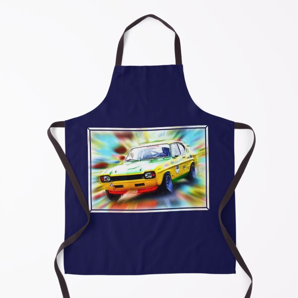 Item preview, Ford Capri Yellow Capri on the racetrack designed and sold by DrivenBrand.