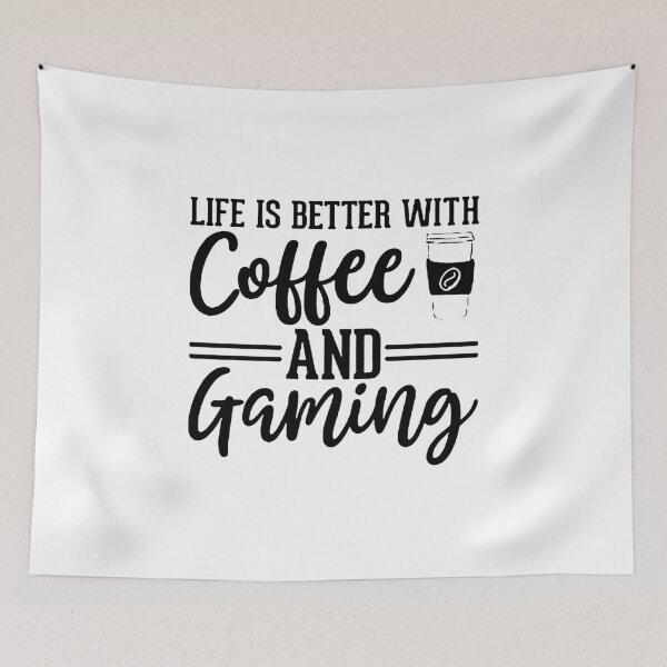 Item preview, Life Is Better With Coffee And Gaming designed and sold by Funny Tee.
