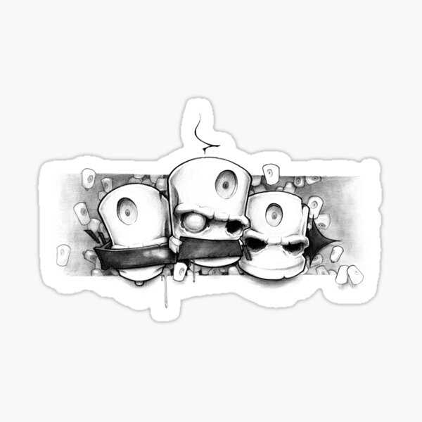 See no Evil, Hear no evil, Speak no evil, Sticker