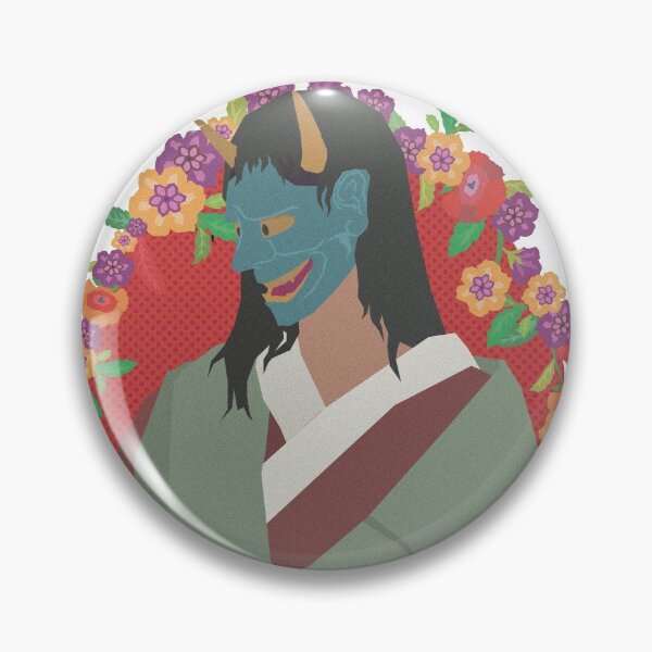 Item preview, Hannya Lady with Flower Garland designed and sold by MythoCulture.