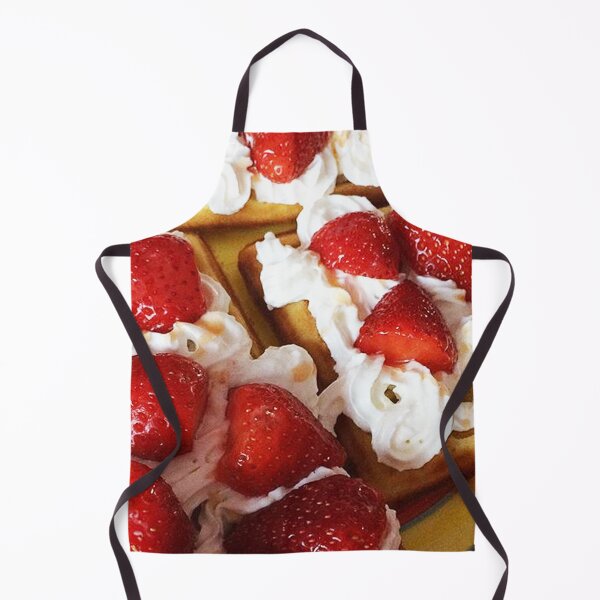 Item preview, Strawberry and cream waffles designed and sold by Sonia Osiecka Ramsurn.