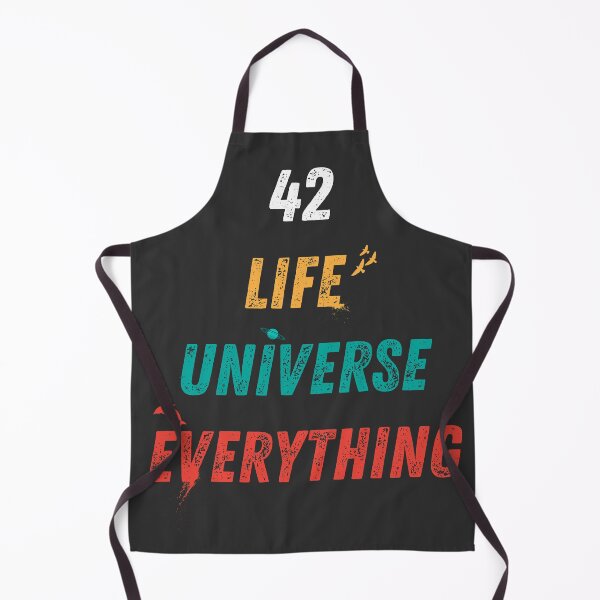Item preview, Funny 42 Is the Answer Life The Universe Everything Scifi Text Design designed and sold by HighBrowTees.