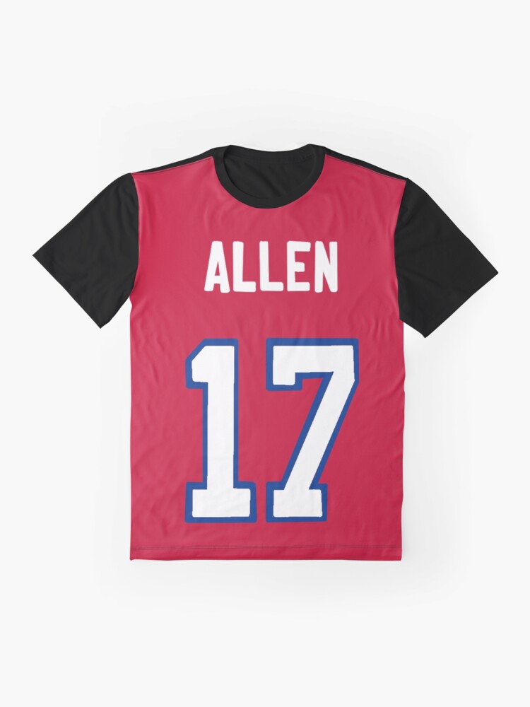 Graysen's picture of Josh Allen on a shirt