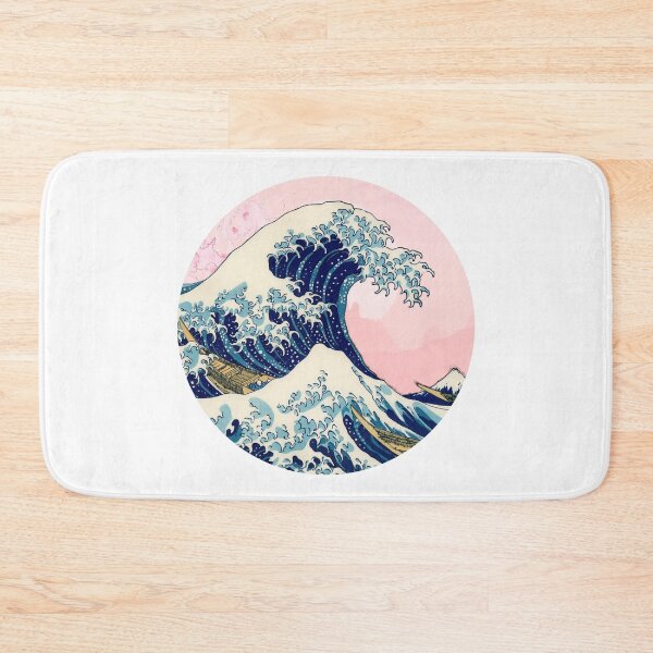 Item preview, The Great Wave off Kanagawa pink sunset designed and sold by Snowinsummerr.