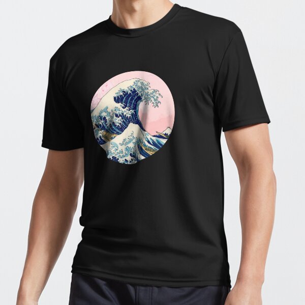 Item preview, The Great Wave off Kanagawa pink sunset designed and sold by Snowinsummerr.