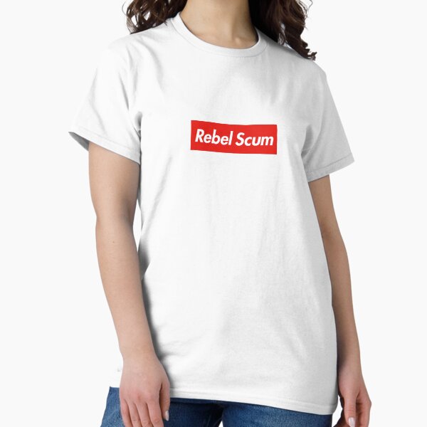 Vista previa del artículo con la obra «Escoria rebelde», diseñado y vendido por Hype Stickers.