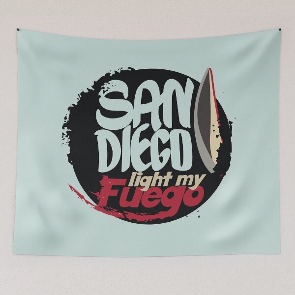 Item preview, San Diego light my fuego- California (black) designed and sold by Arteria Mix.
