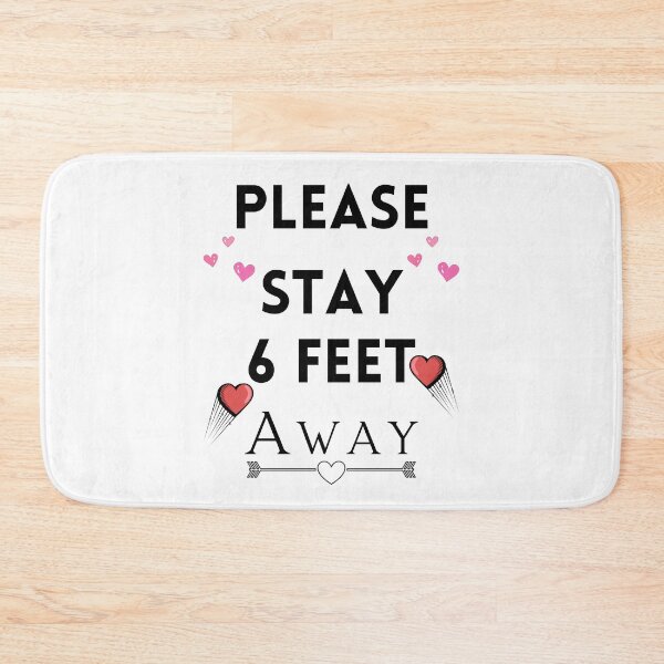 Item preview, Valentine's Day 2021 Please Stay 6 Feet Away Funny Gifts Humor Grems designed and sold by piskwi.