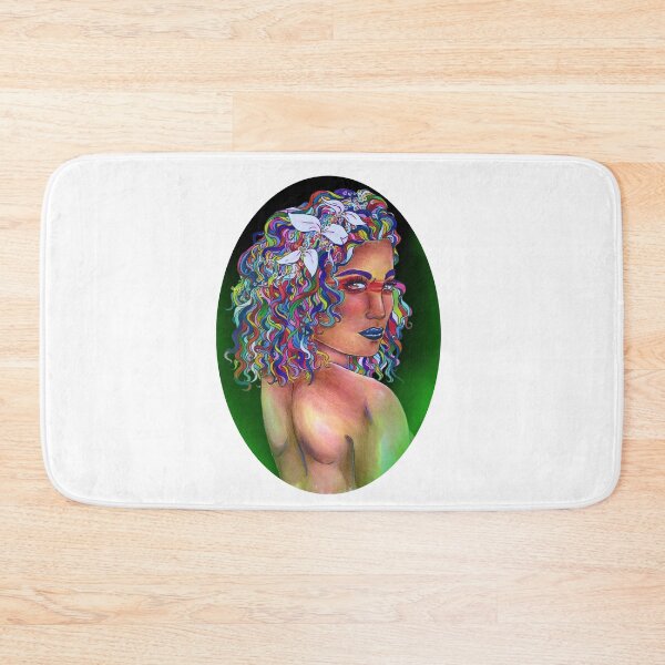 Item preview, The Rainbow Girl with White Flowers With Green designed and sold by AvalonUnmuzzled.