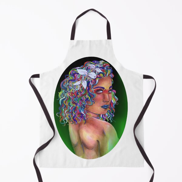 Item preview, The Rainbow Girl with White Flowers With Green designed and sold by AvalonUnmuzzled.