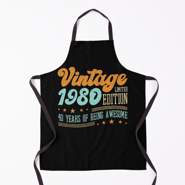 Item preview, Vintage 1980 Limited Edition 40 Years of Being Awesome Top Happy 40th Birthday Party Celebration Cake Blow Candle designed and sold by shirti.