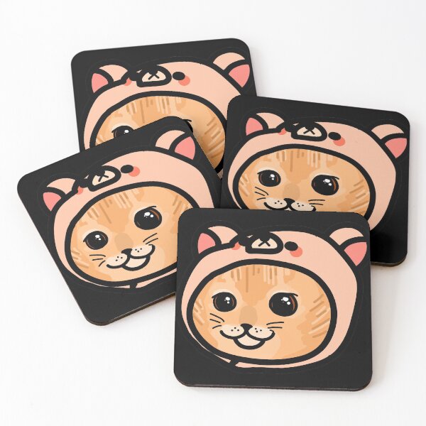 Item preview, Kawaii baby cat - with a bear hat designed and sold by GLwithUs.