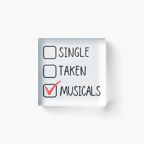 Item preview, Single Taken Musicals designed and sold by m95sim.