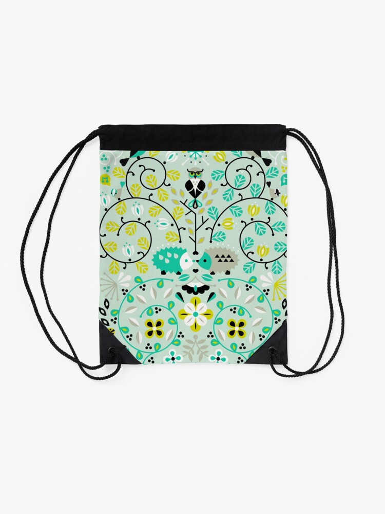 Alternate view of Hedgehog Lovers Drawstring Bag