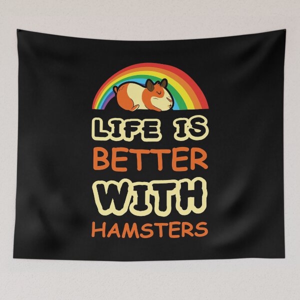 Item preview, Life Is Better With Hamsters Rodent Wheel Small Pet Hamster Cage Animal Lovers Pets Guinea Pig Kids Rodents Outfit designed and sold by shirti.