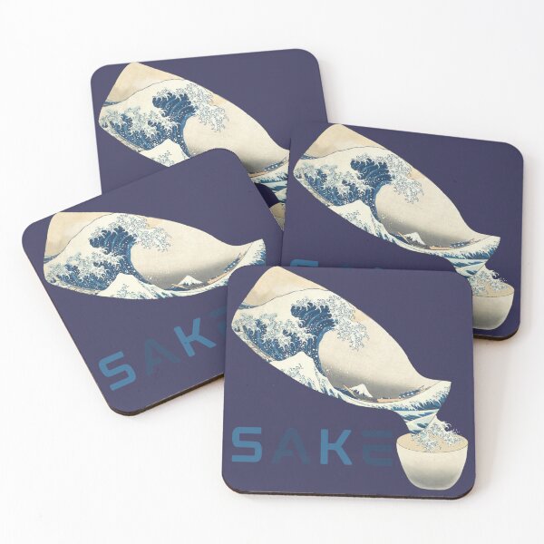 Item preview, Sake japanese great wave kanawaga designed and sold by ArtisanAaron.