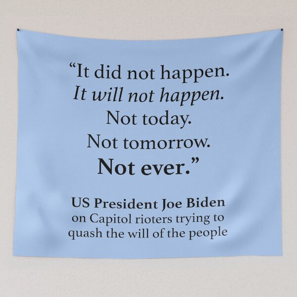 Item preview, 59th Inauguration Quote by President Joe Biden designed and sold by Hannah Jacole.