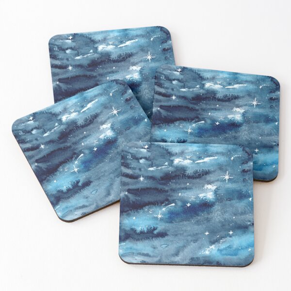 Item preview, Galaxy starry sky blue designed and sold by Sandra  Steinke.