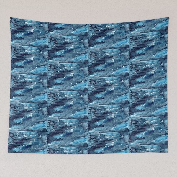 Item preview, Galaxy starry sky blue designed and sold by Sandra  Steinke.
