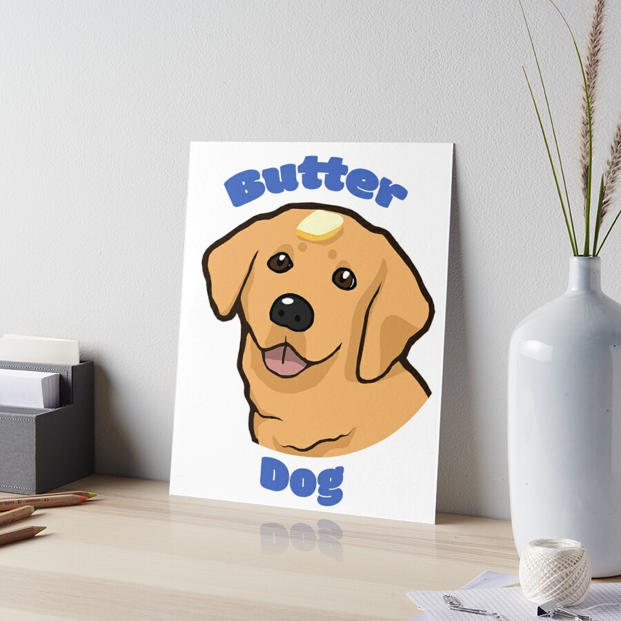 Butter Dog Meme Cute Golden Retriever Dank Meme Poster by Oktayd Saman -  Pixels