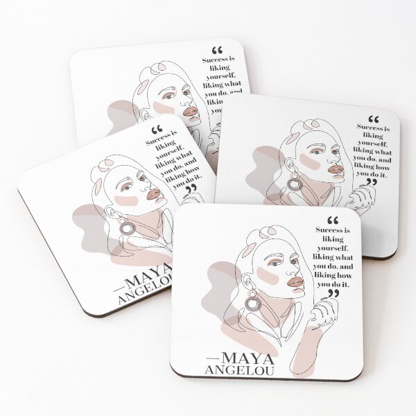 Item preview, Female fashion line art with Maya Angelou Quote  designed and sold by Dollfacedesign.
