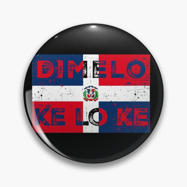 Item preview, Dimelo Que lo que Dominican Flag designed and sold by Rustic Valley Studio.