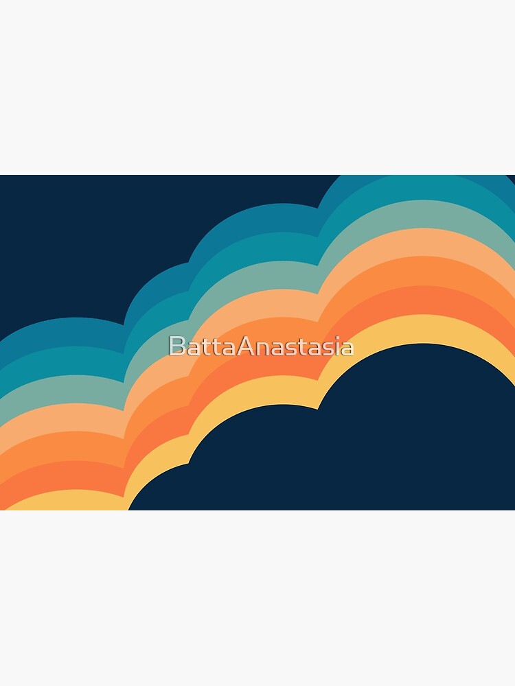 Colorful retro style clouds by BattaAnastasia