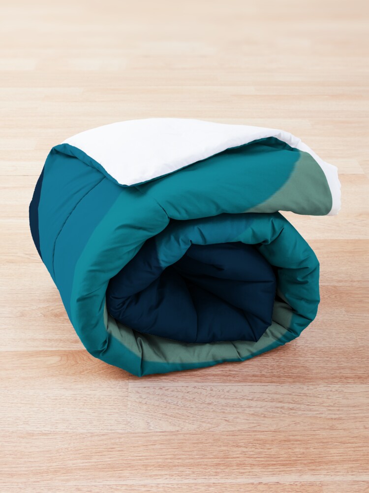 Alternate view of Retro style waves decoration Comforter