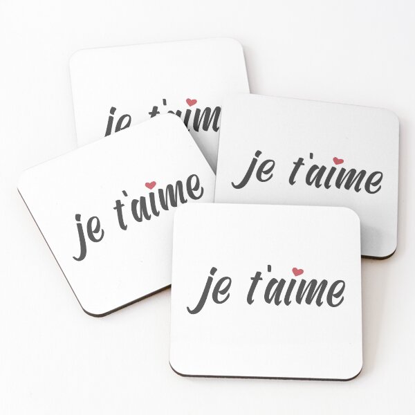 Item preview, Je T'aime French I Love You Valentine Calligraphy designed and sold by Hommie9977.