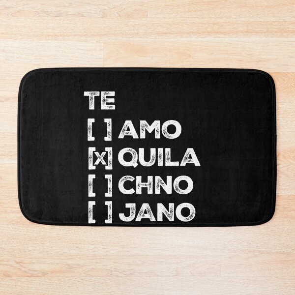 Item preview, Te Amo Tequila techno tejano Hispanic mark your answer designed and sold by Rustic Valley Studio.