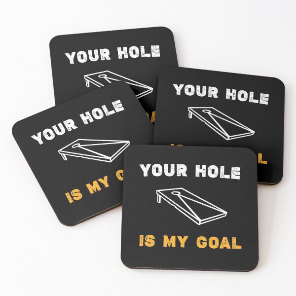 Item preview, Your Hole Is My Goal Cornhole Team funny saying,bags player, sack toss,bean bag gift idea designed and sold by Essakhi12.