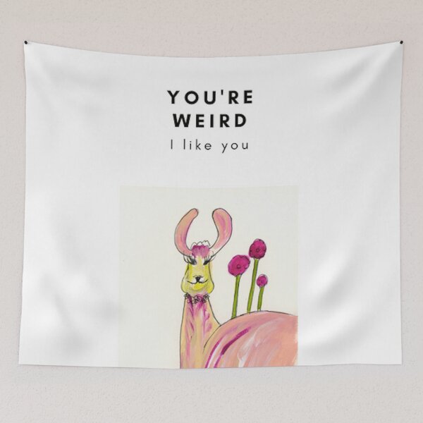 Item preview, Pink Llama You're Weird designed and sold by Teresa Tilley.