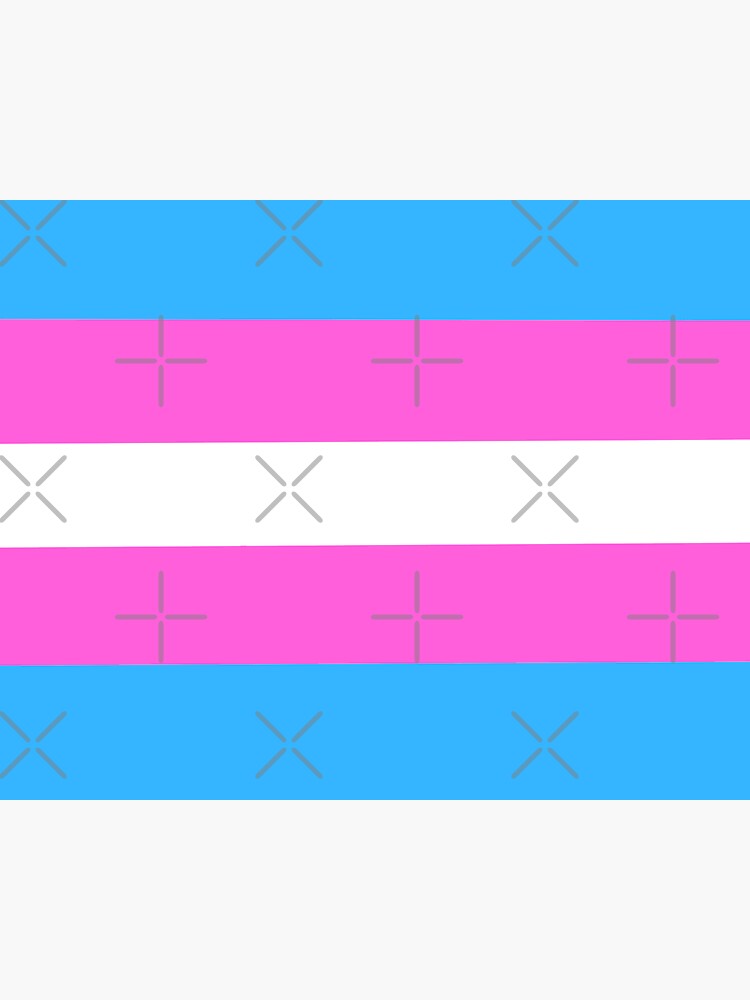 Trans Flag Sticker By Bluemooneclipse Redbubble