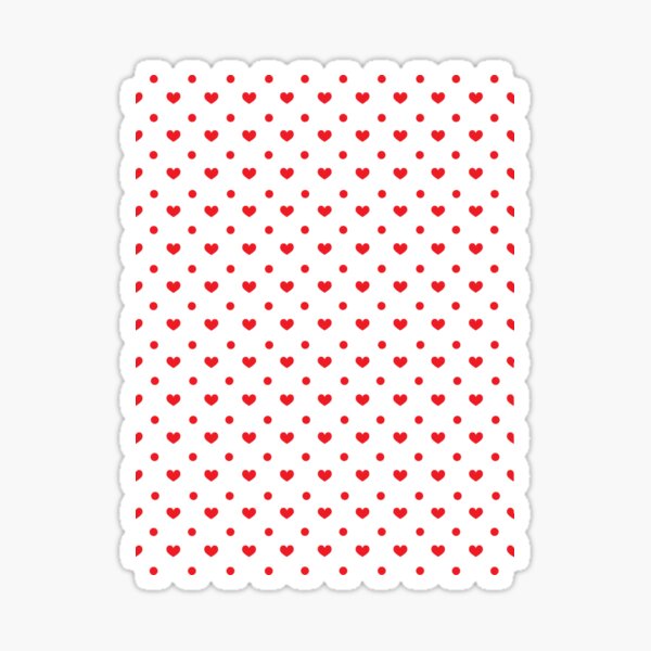 Hearts & Polkadots Sticker
