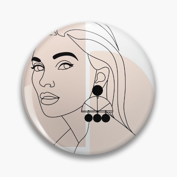 Item preview,  Simple portrait one line drawing Line art drawings. fEMALE lINE aRT. Fahion print designed and sold by OneLinePrint.