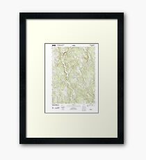 USGS TOPO Map Connecticut CT Roxbury 20120523 TM Framed Print