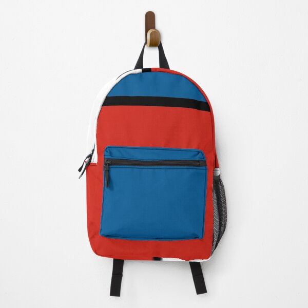 Item preview, Mondrian Tricolor Squares Red Blue And White V designed and sold by rewstudio.