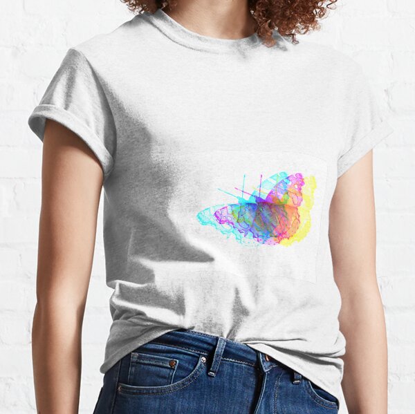 Butterfly Colorful Meadow Classic T-Shirt