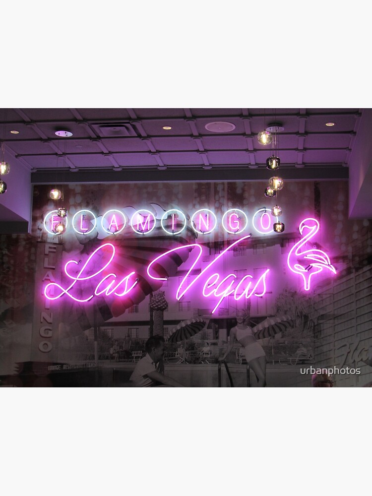 "Flamingo Las Vegas neon" Poster for Sale by urbanphotos | Redbubble