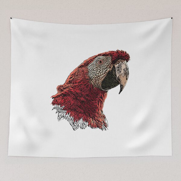 Item preview, parrot head vector illustration  designed and sold by ranker666.