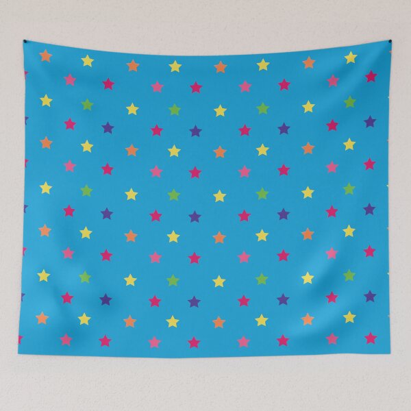 Item preview, Fun n Happy Colored Stars Seamless Pattern Print designed and sold by ClaudiaFlores.