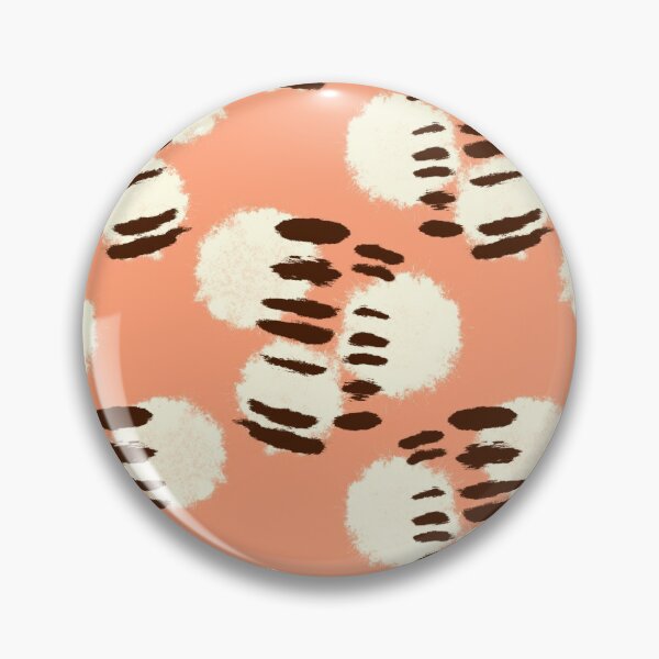 Item preview, Cotton Ball Abstract Pattern Design, Ivory on Peach designed and sold by CotodiStudio.